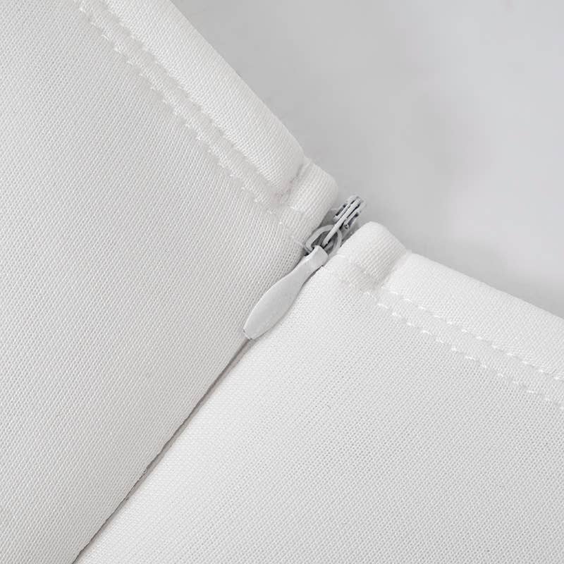 White babydoll mini dress