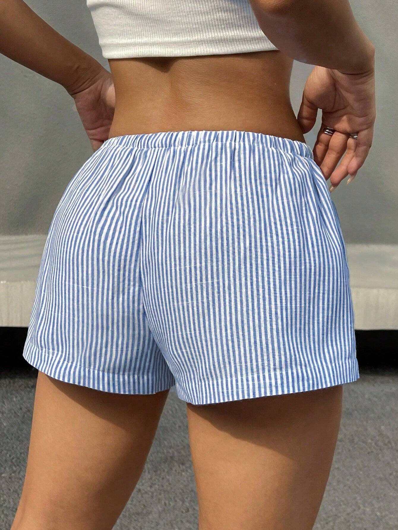Casual Striped Boxer Shorts