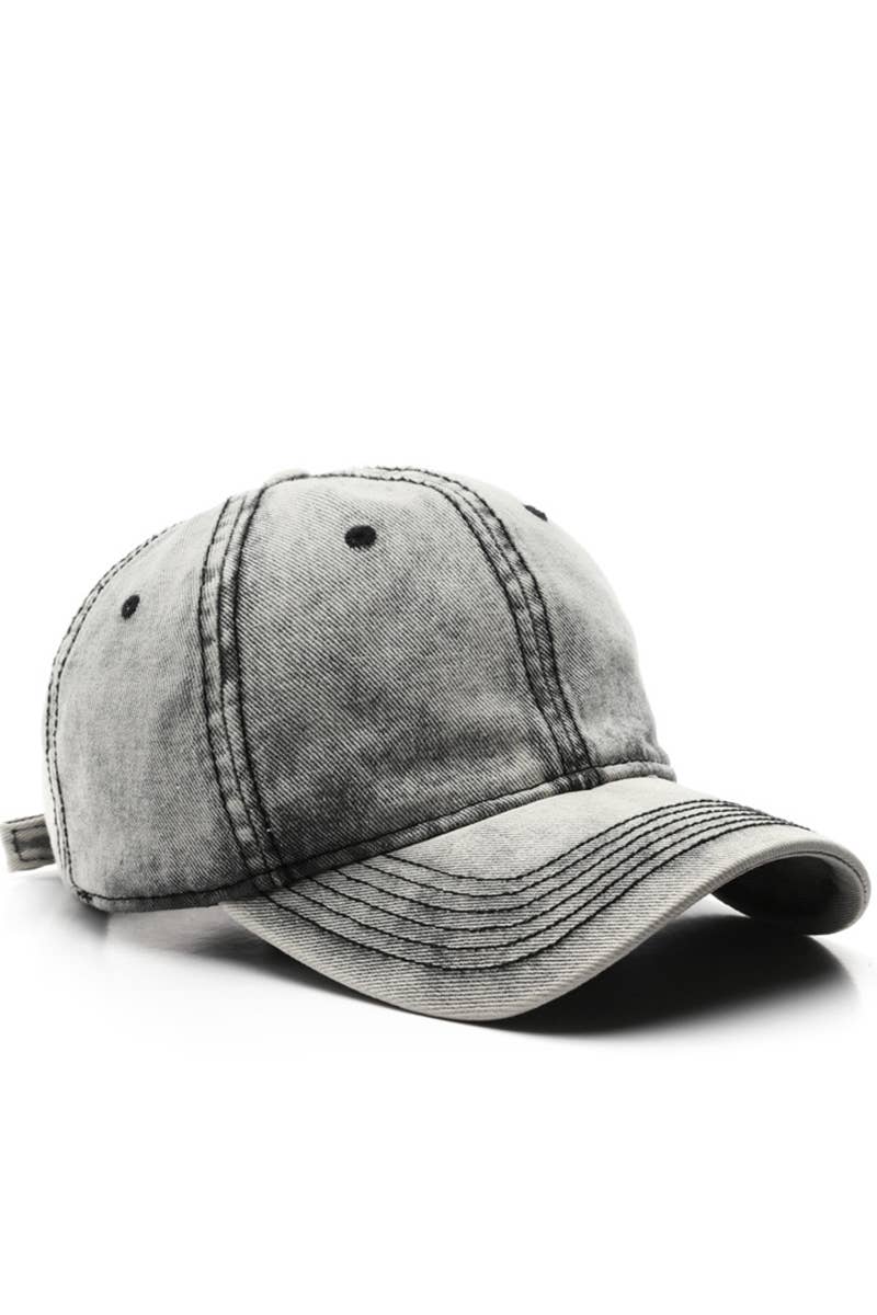 DENIM WASHED CASUAL BASEBALL HAT