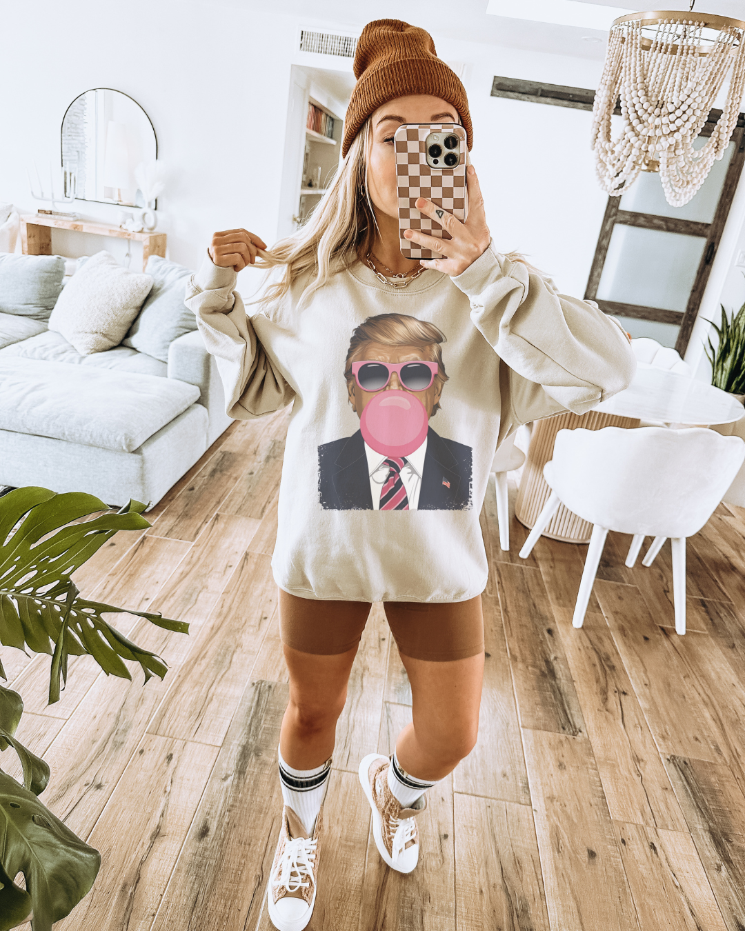 Trump Bubbles Adult Graphic Sweatshirt