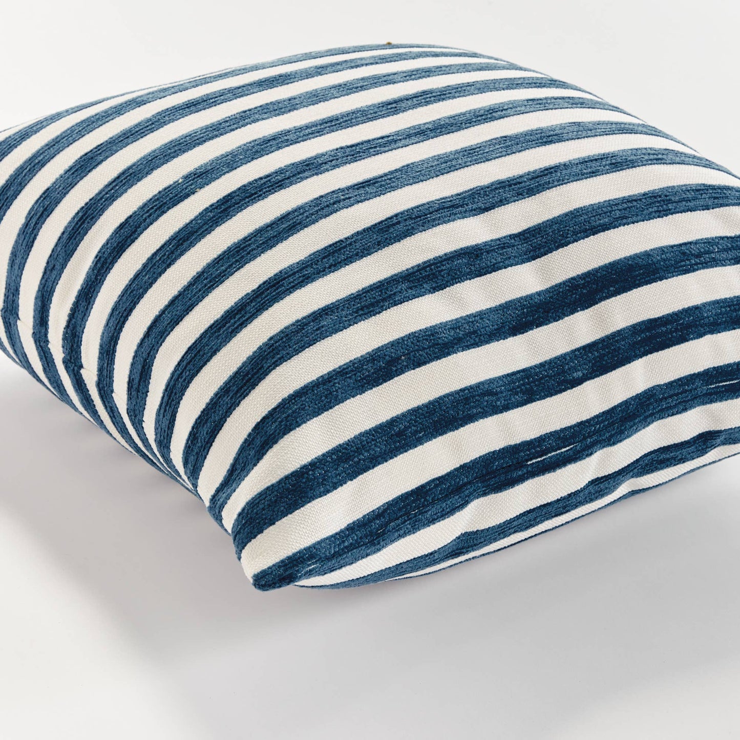 Grant Square Indoor-Outdoor Pillow 20", Navy Blue