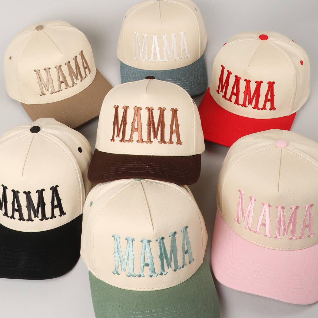 MAMA- Embroidery Baseball Hat