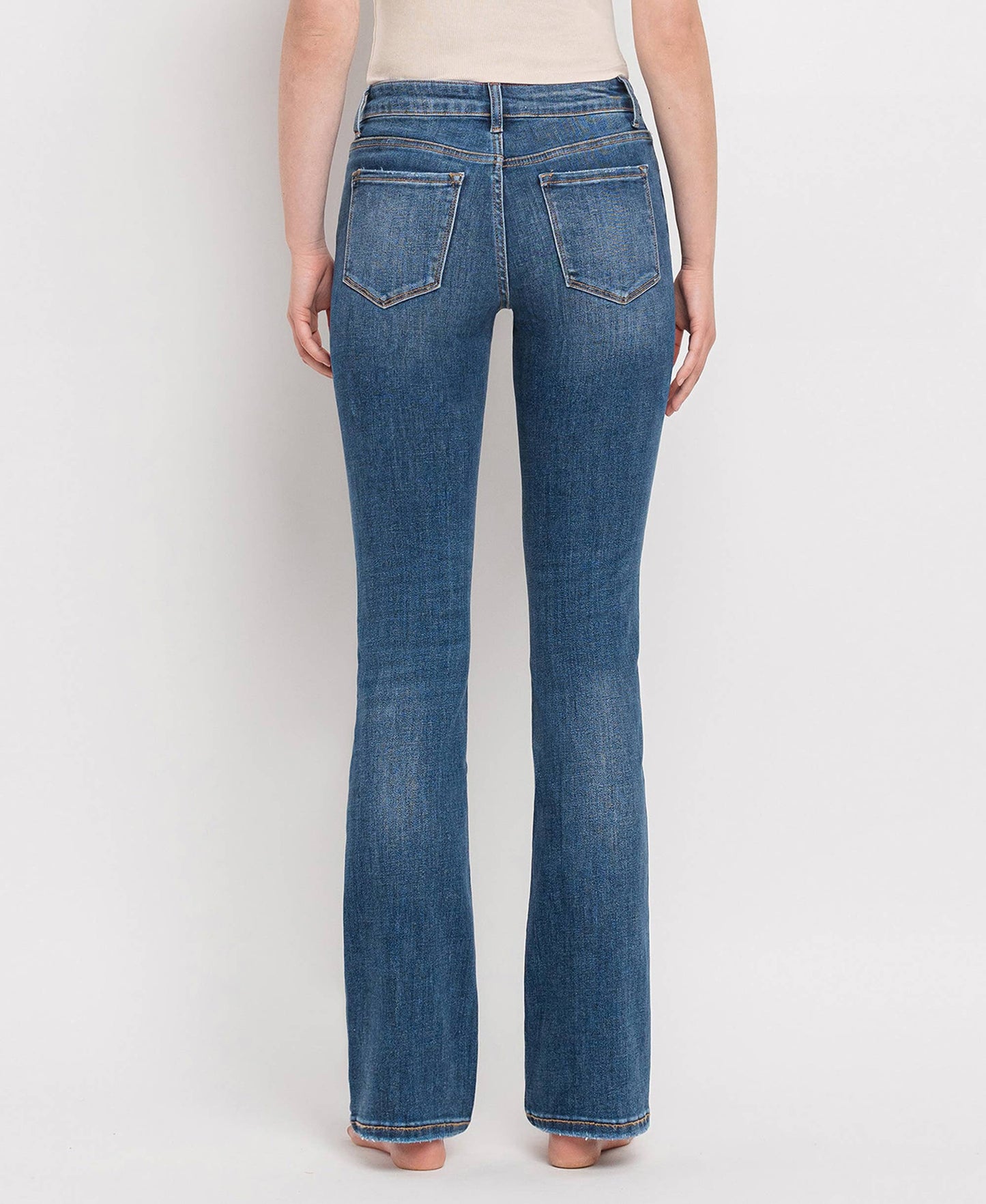 MID RISE BOOTCUT JEANS