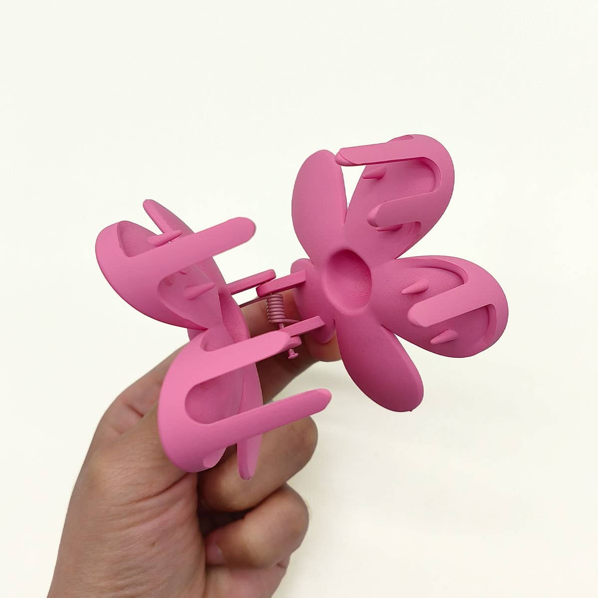 Matte Floral Hair Claw Clip