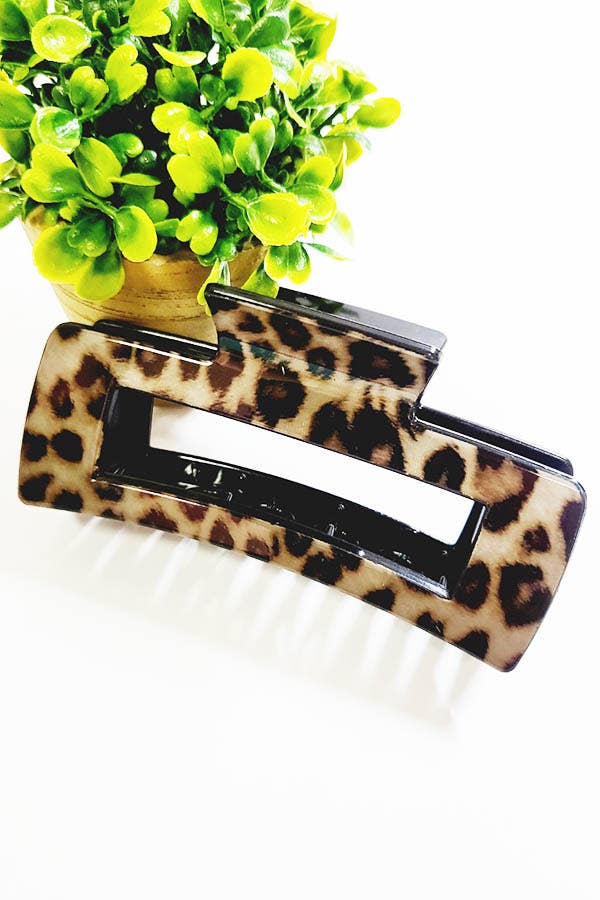 Animal Pattern Hair Claw Clip