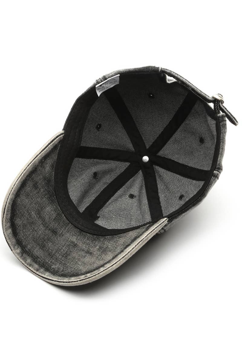 DENIM WASHED CASUAL BASEBALL HAT