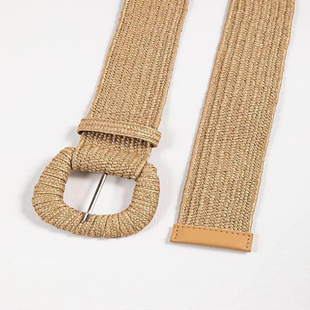 RETRO ELASTIC BELT WITH BRAIDED BUCKLE