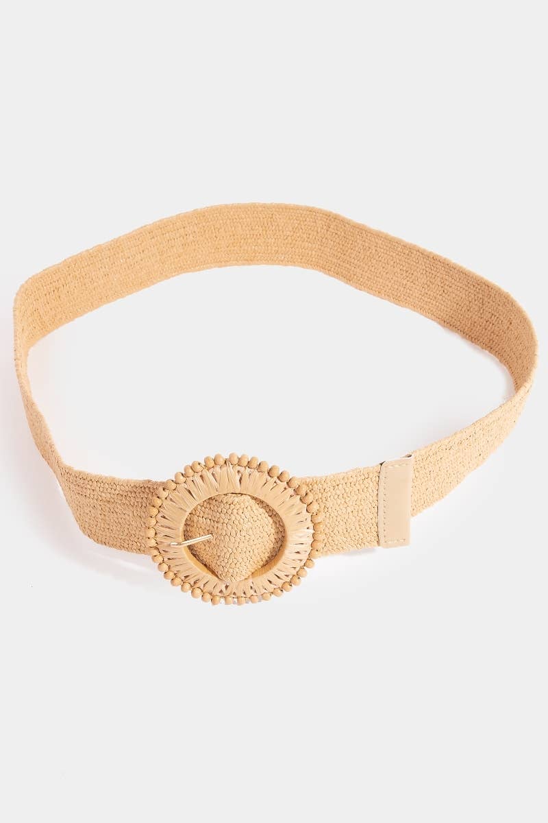 Elastic Braided Hoop Buckle Belt