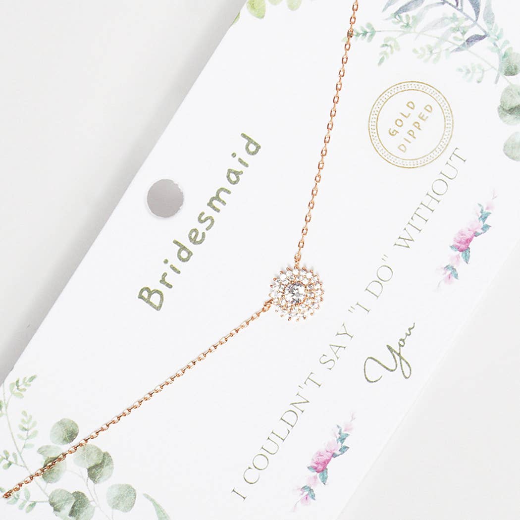 Gold-Dipped Bridesmaid Necklace