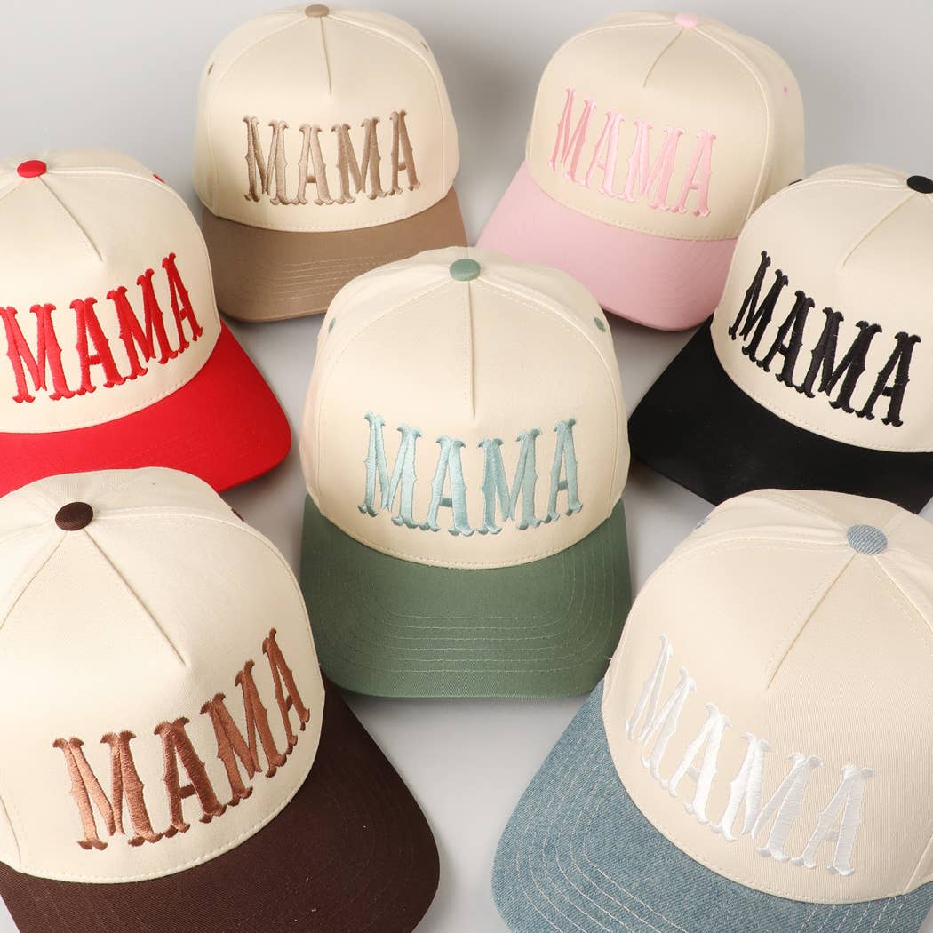 MAMA- Embroidery Baseball Hat