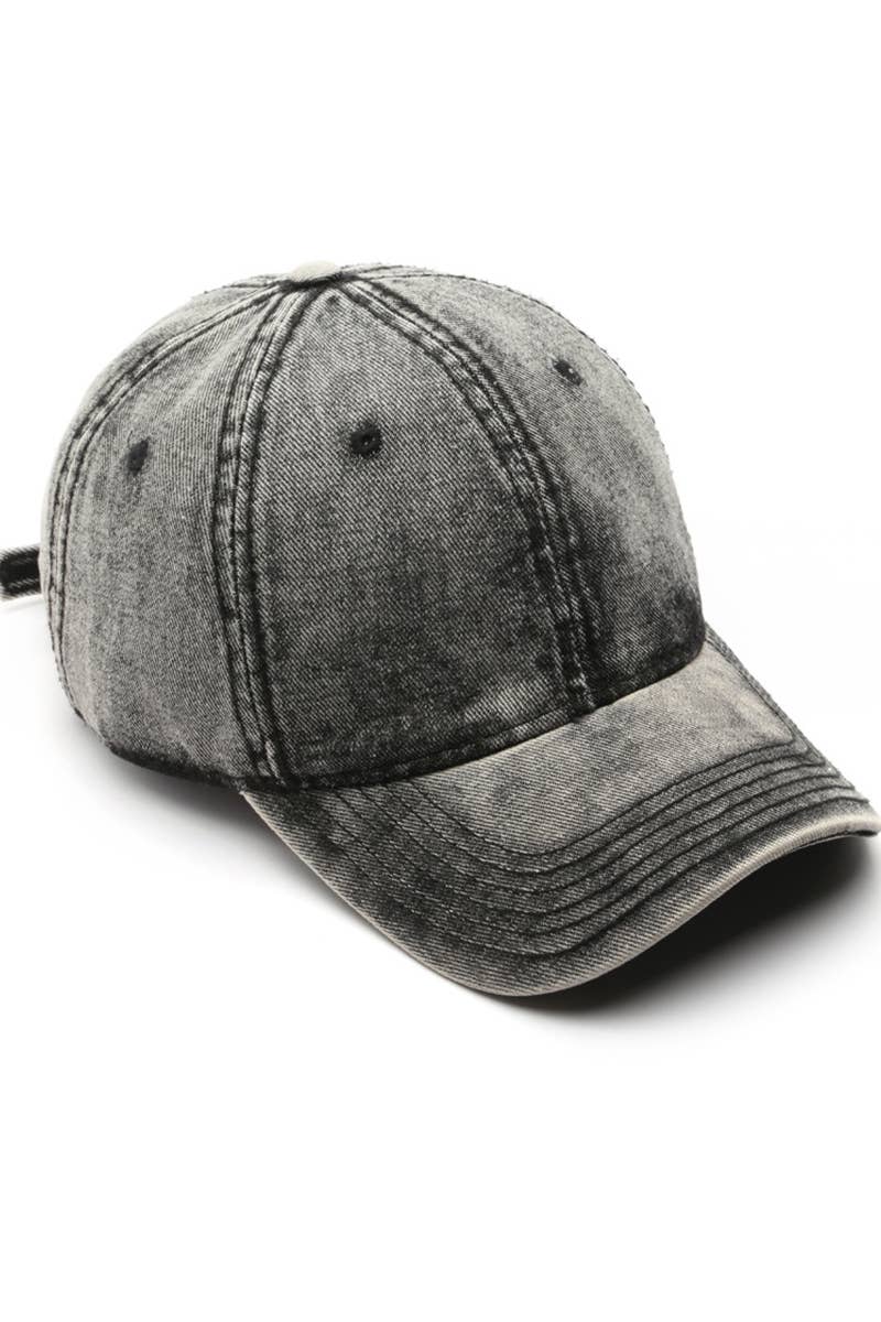 DENIM WASHED CASUAL BASEBALL HAT