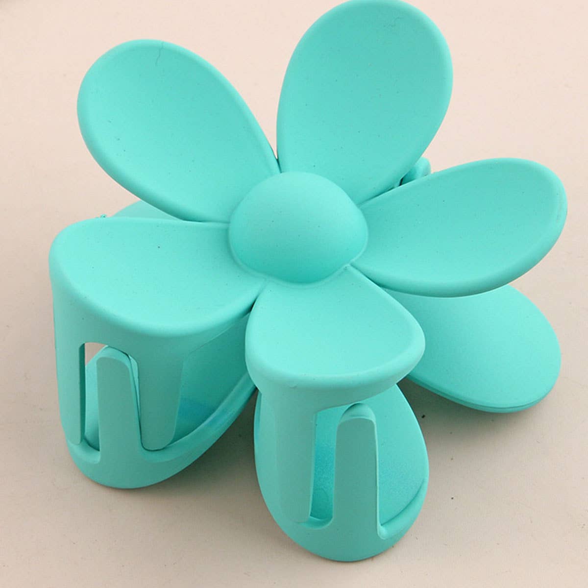 Matte Floral Hair Claw Clip