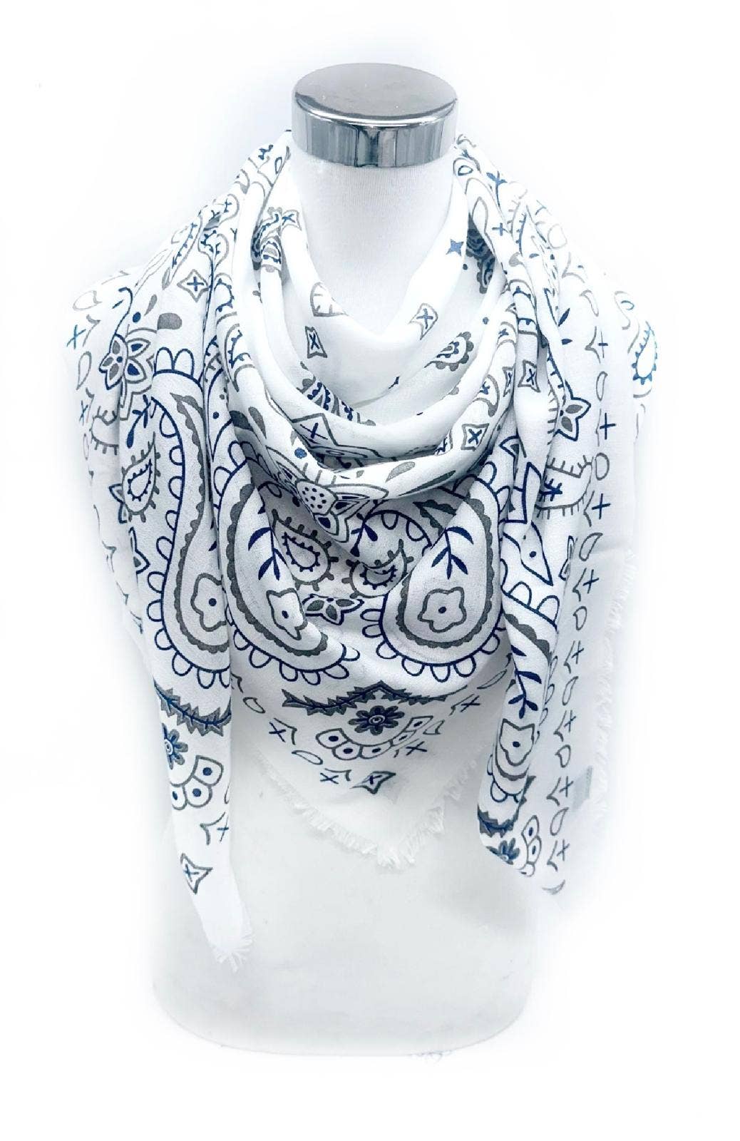 Bandana pattern scarf - Fine material