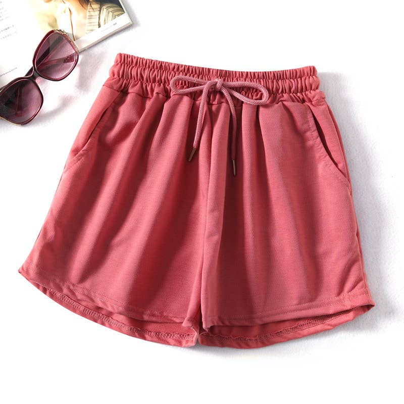 Athleisure Elastic waist sweat short