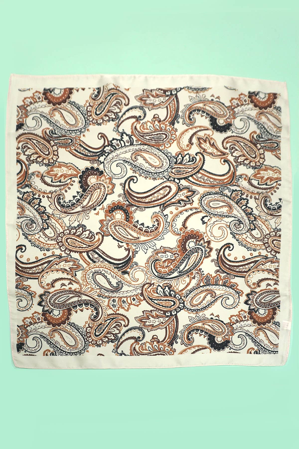 PAISLEY PINK SILKY FEEL BANDANA