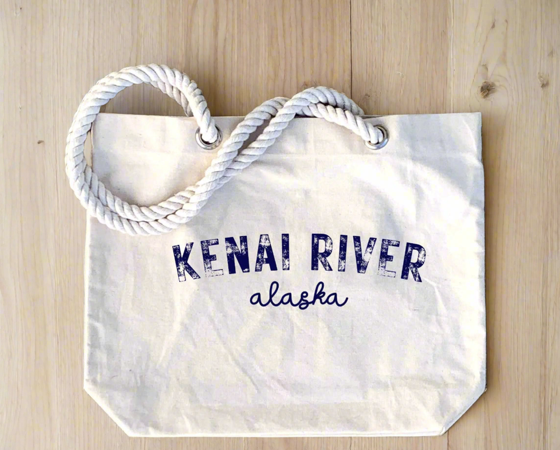 Custom Beach Tote Bags with Rope Handles 