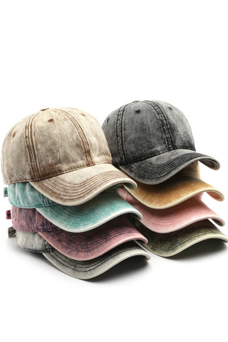 DENIM WASHED CASUAL BASEBALL HAT
