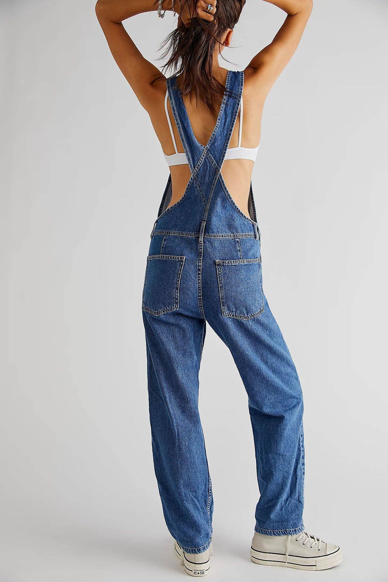 Vintage washed Denim overalls