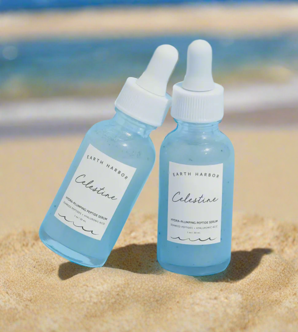 Celestine Plumping Serum: Seaweed Peptides + Hyaluronic Acid - 30ml