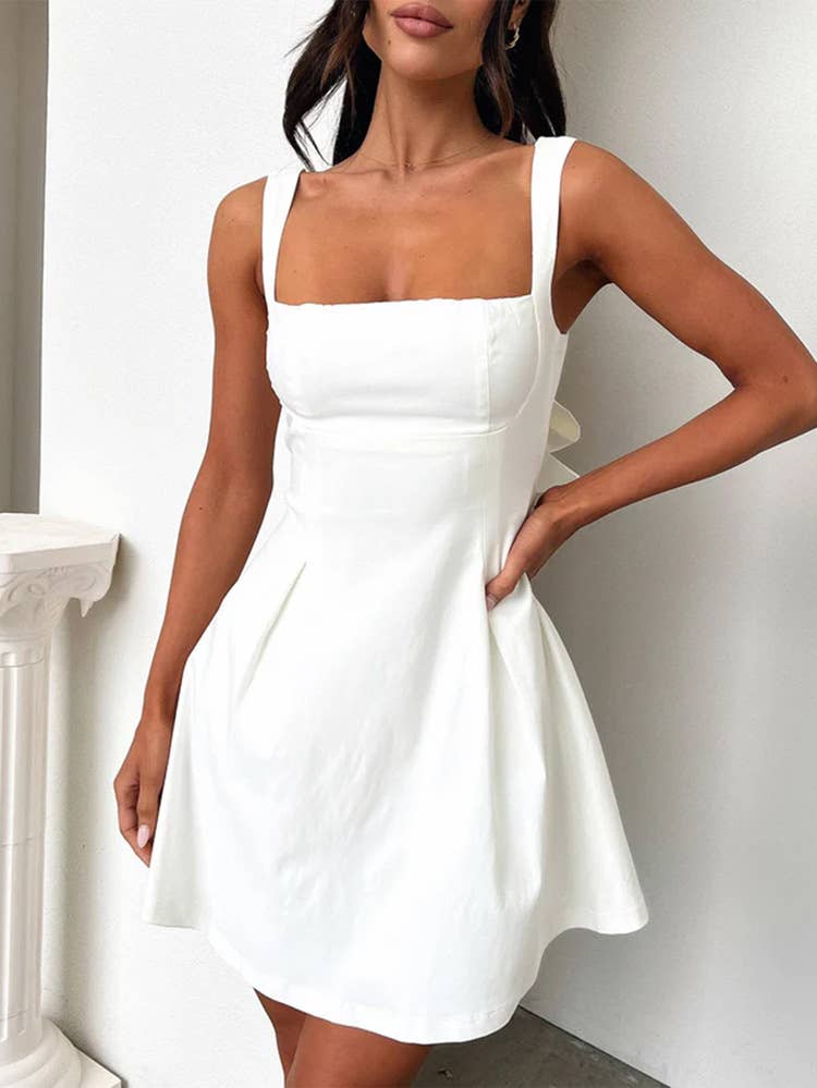 Elegant Plain Slip Dress