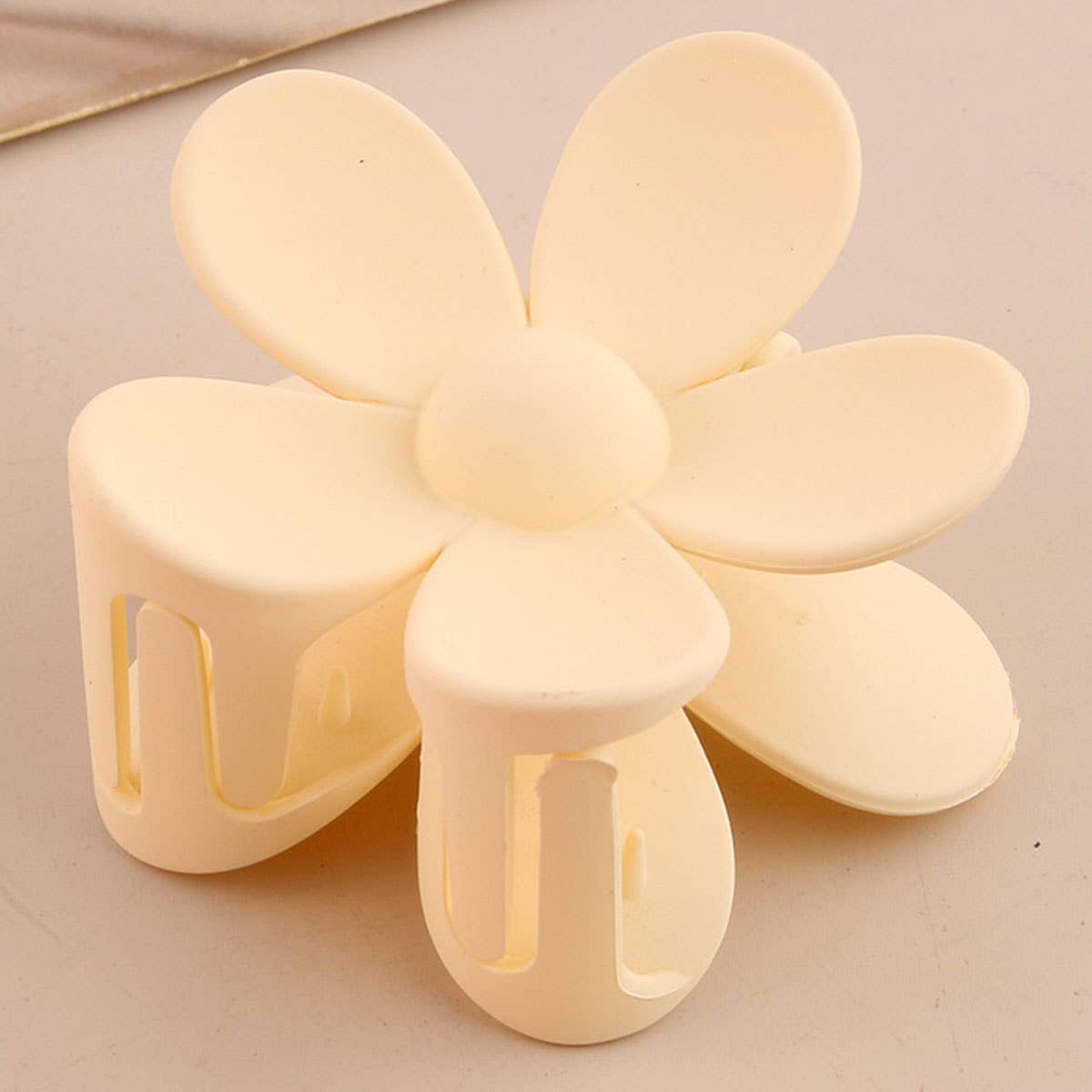 Matte Floral Hair Claw Clip