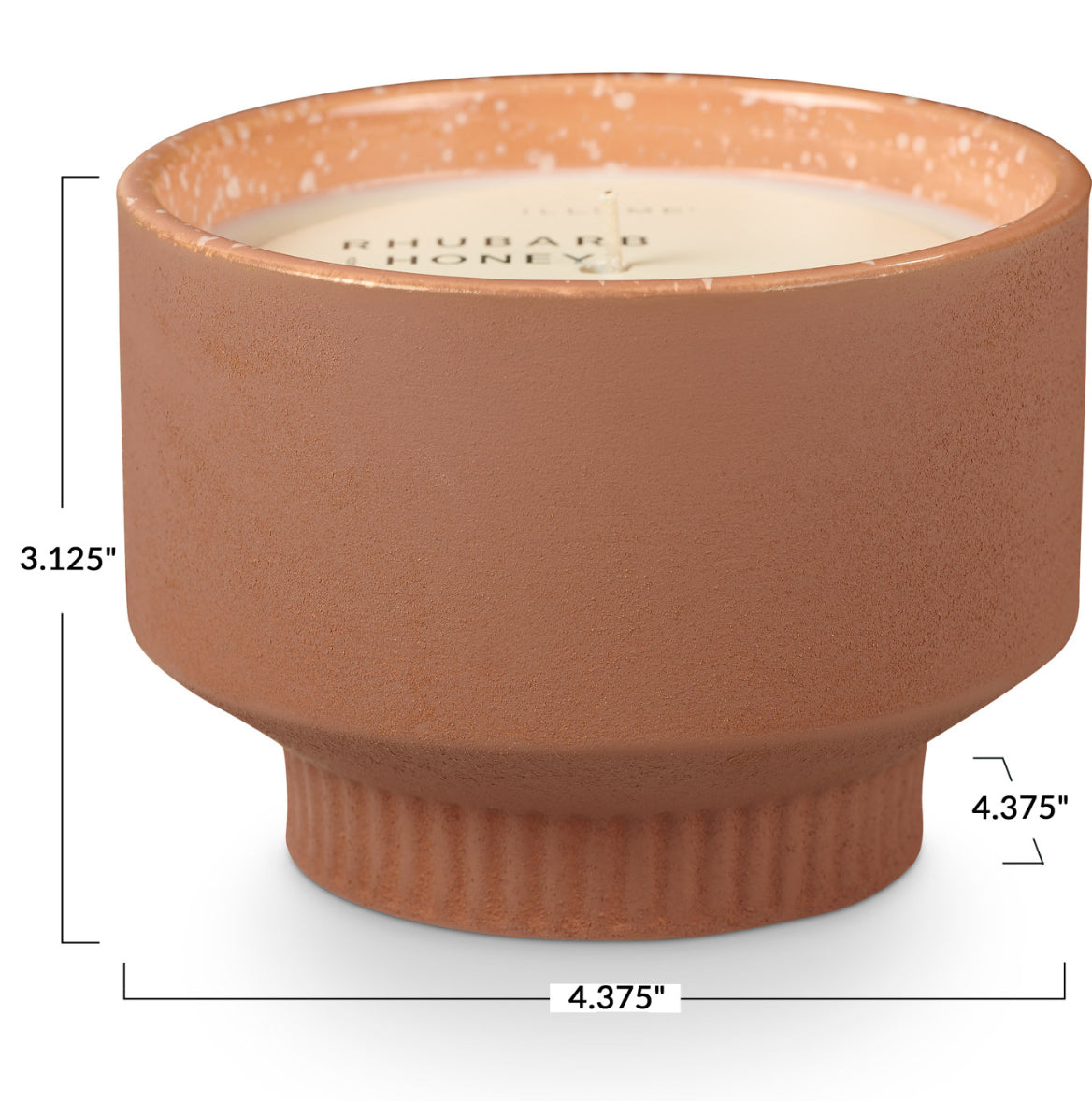 Rhubarb & Honey Verde Ceramic Candle