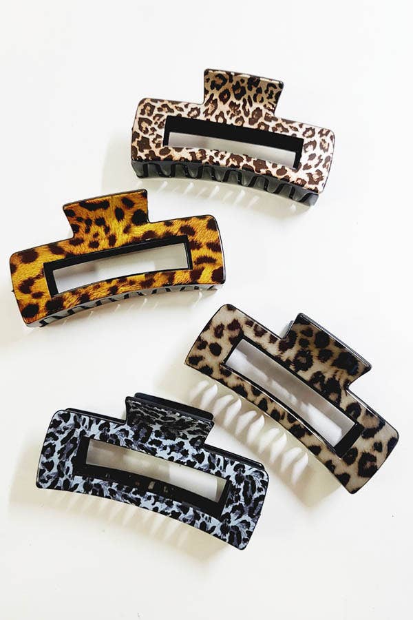 Animal Pattern Hair Claw Clip