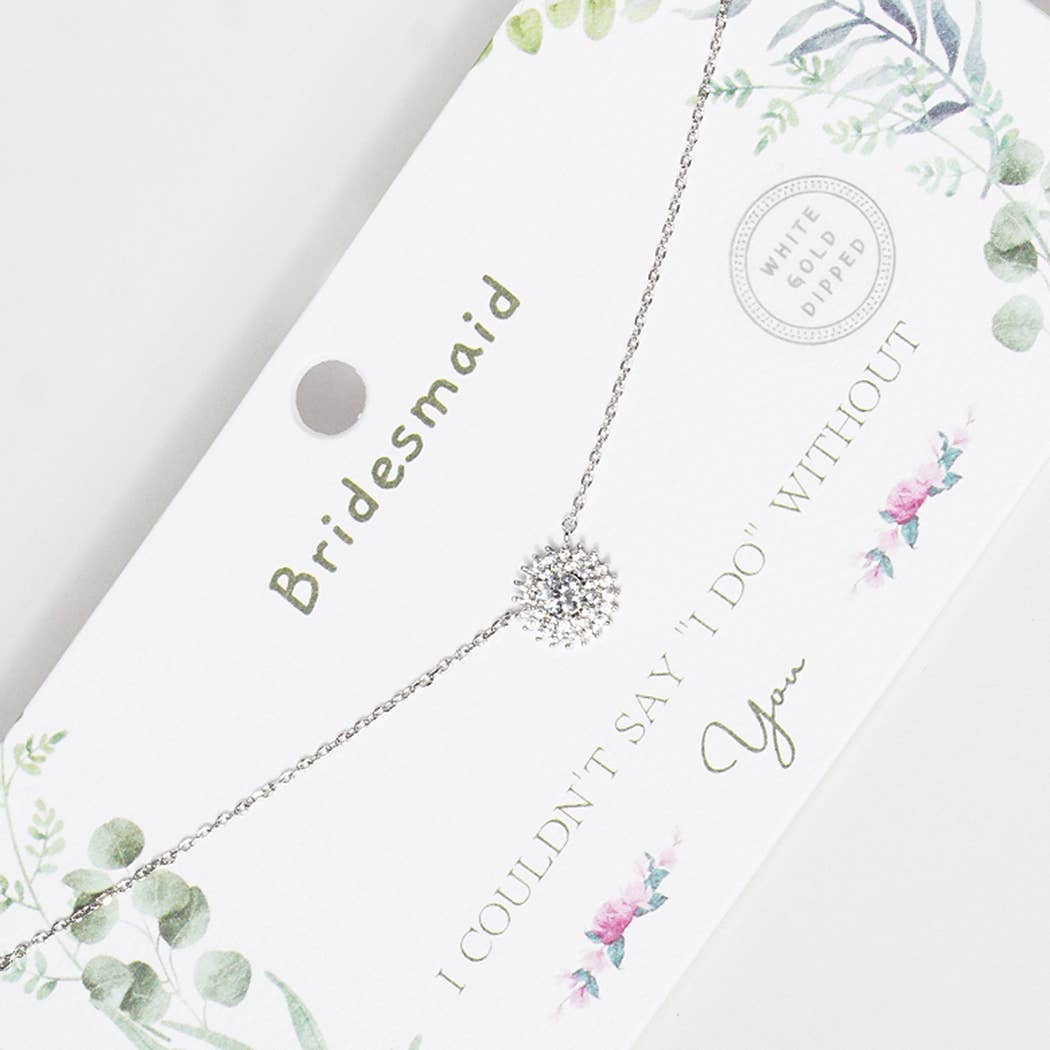 Gold-Dipped Bridesmaid Necklace