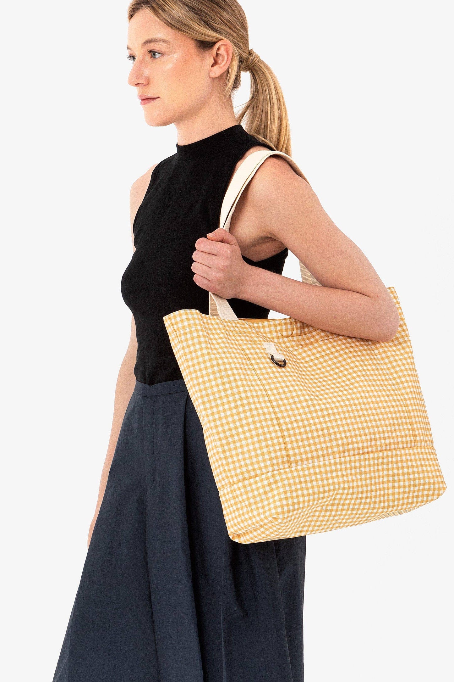 Strata Reversible Bag Vichy Mustard