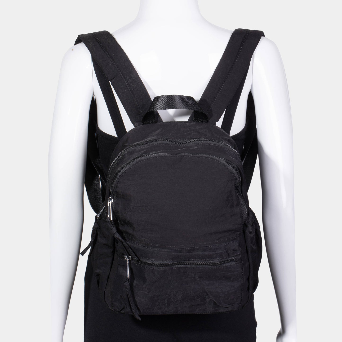 Nylon Multi Zip Backpack