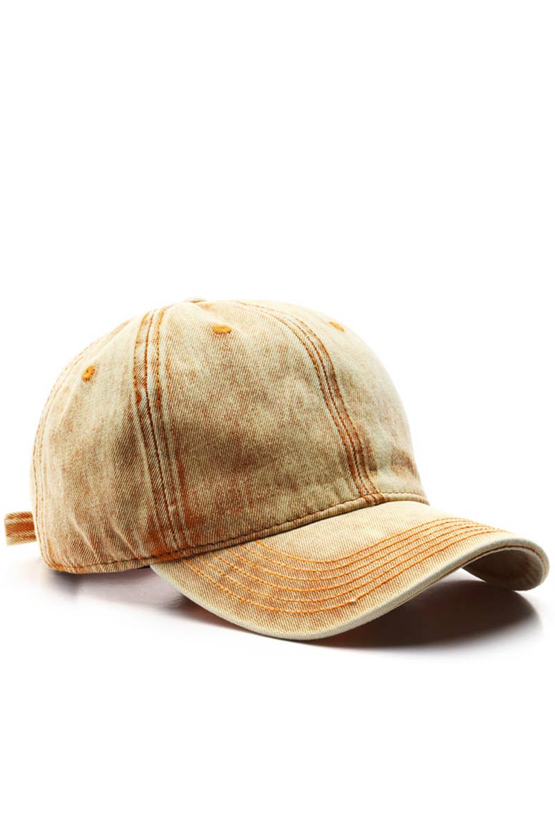 DENIM WASHED CASUAL BASEBALL HAT