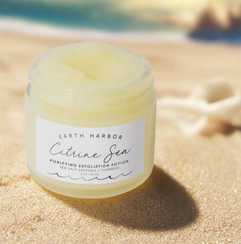 Citrine Sea Tropical Exfoliator: Turmeric Oil + Salt Crystal