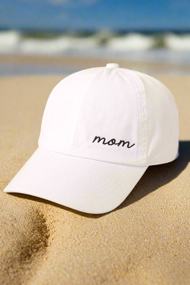 mom- Embroidered Cotton Baseball Hat