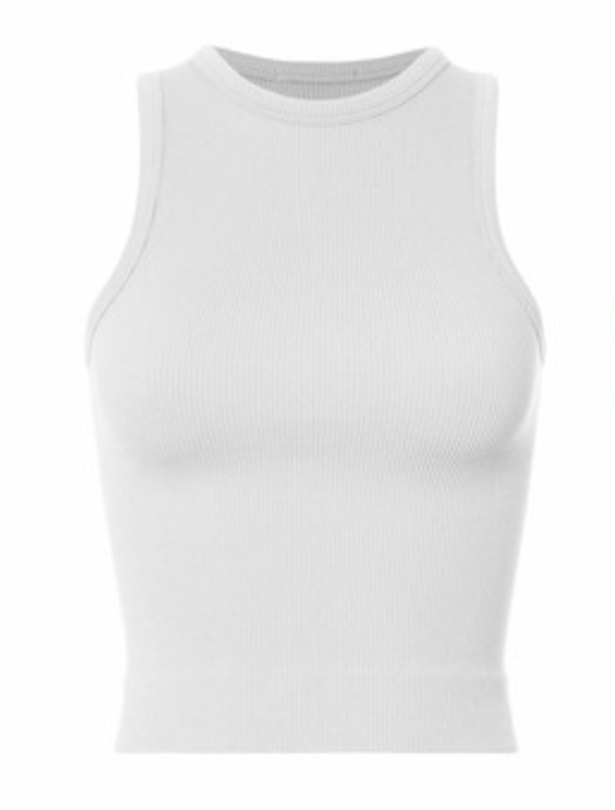 Ribbed Sleeveless Crop Tank