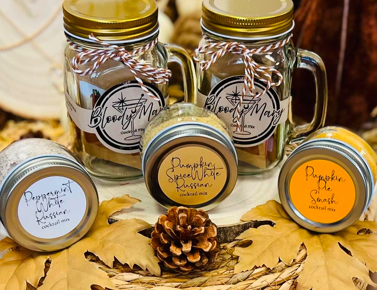 Pumpkin Spice White Russian Mix Jar