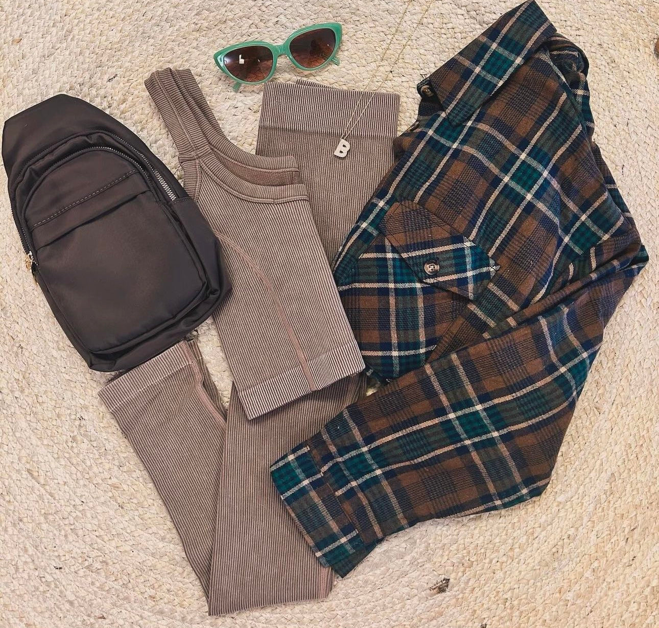 Ribbed Washed Full Leggings