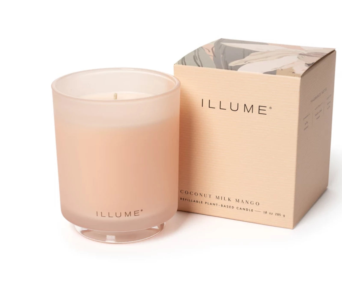Coconut Milk Mango Glass Candle