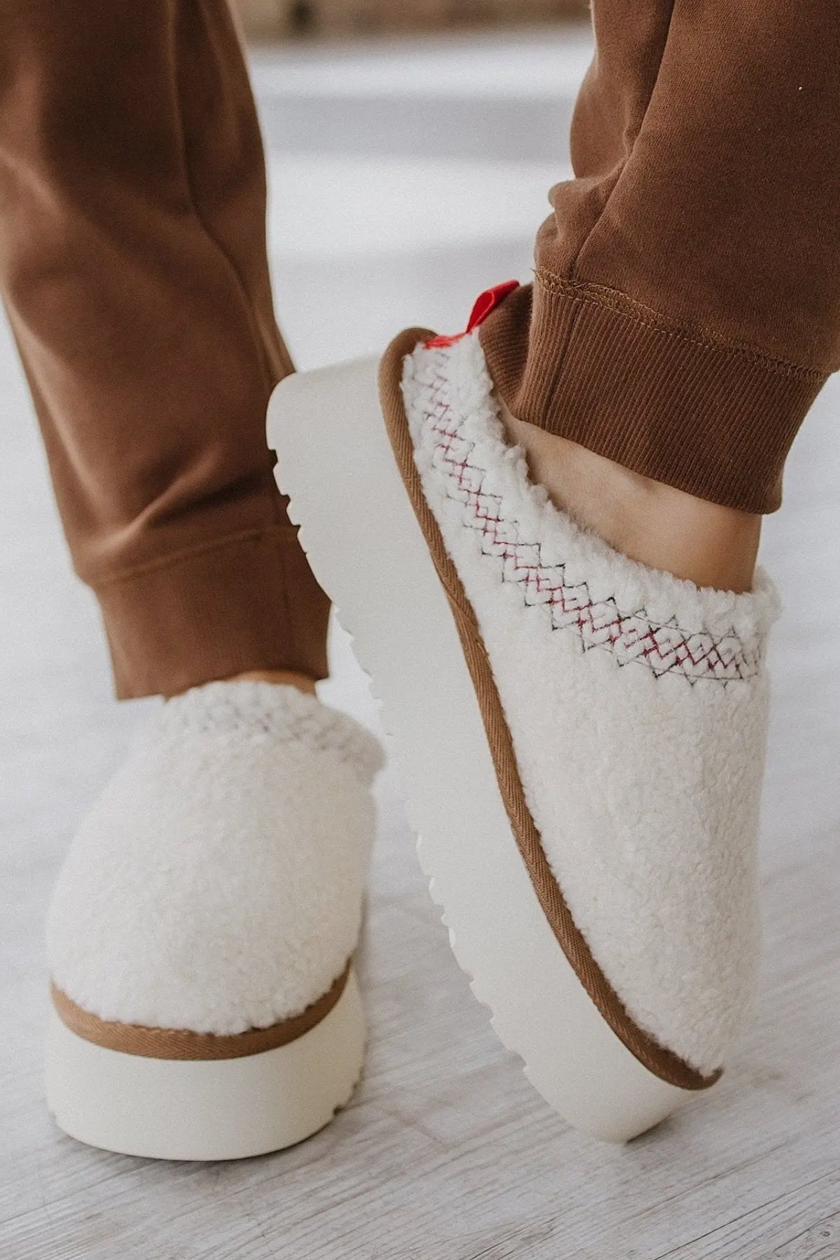 Isabella Suede Contrast Slippers