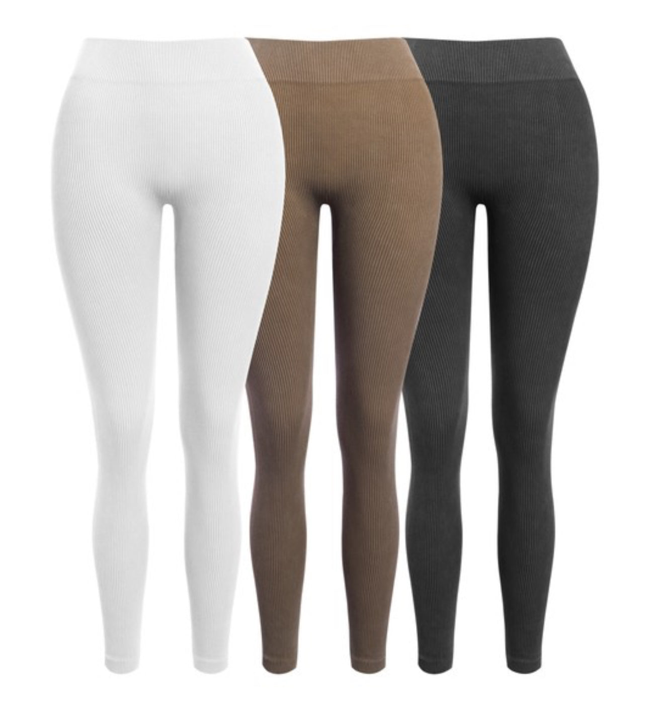 Ribbed Washed Full Leggings