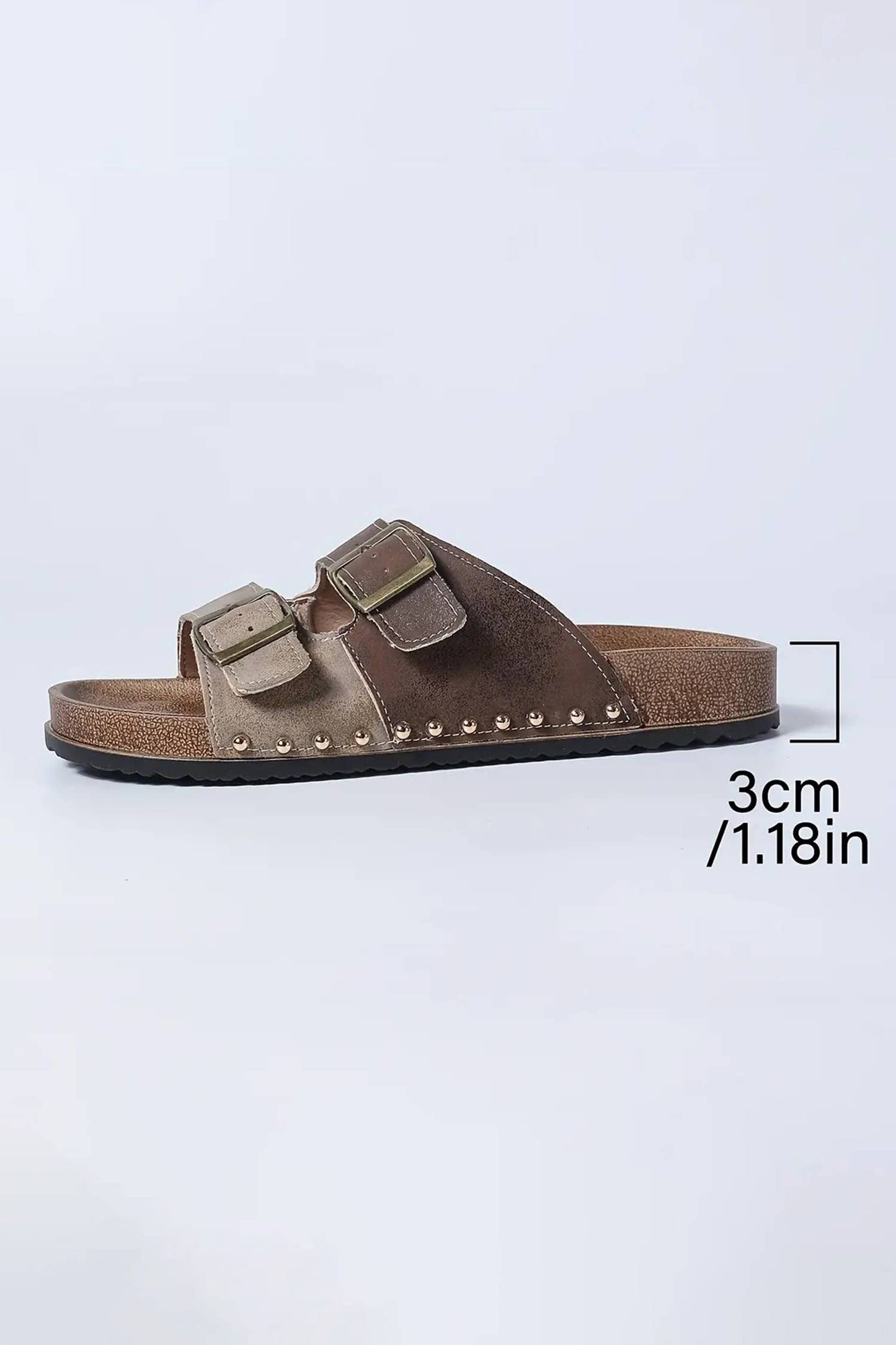 Western Suede Rivet Hollow Out PU Leather Slip-on (PRE🤍ORDER)