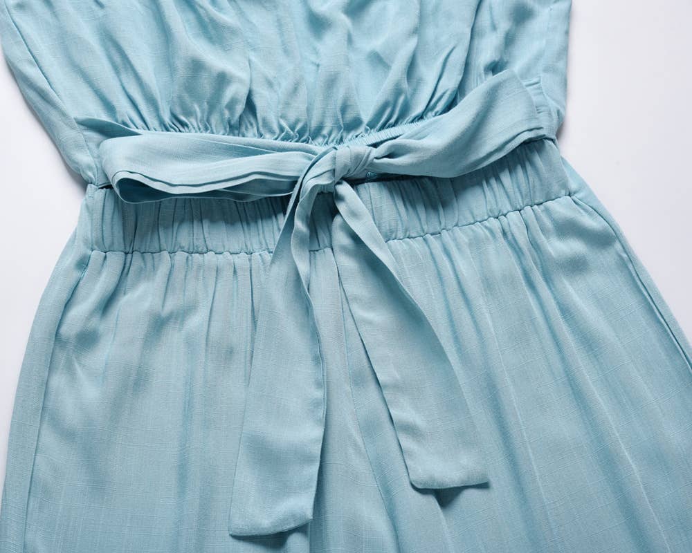 Strapless Straight-leg jumpsuit