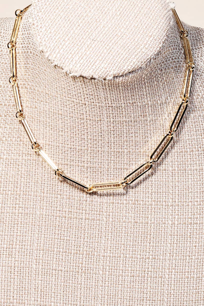Oval Chain Link Necklace