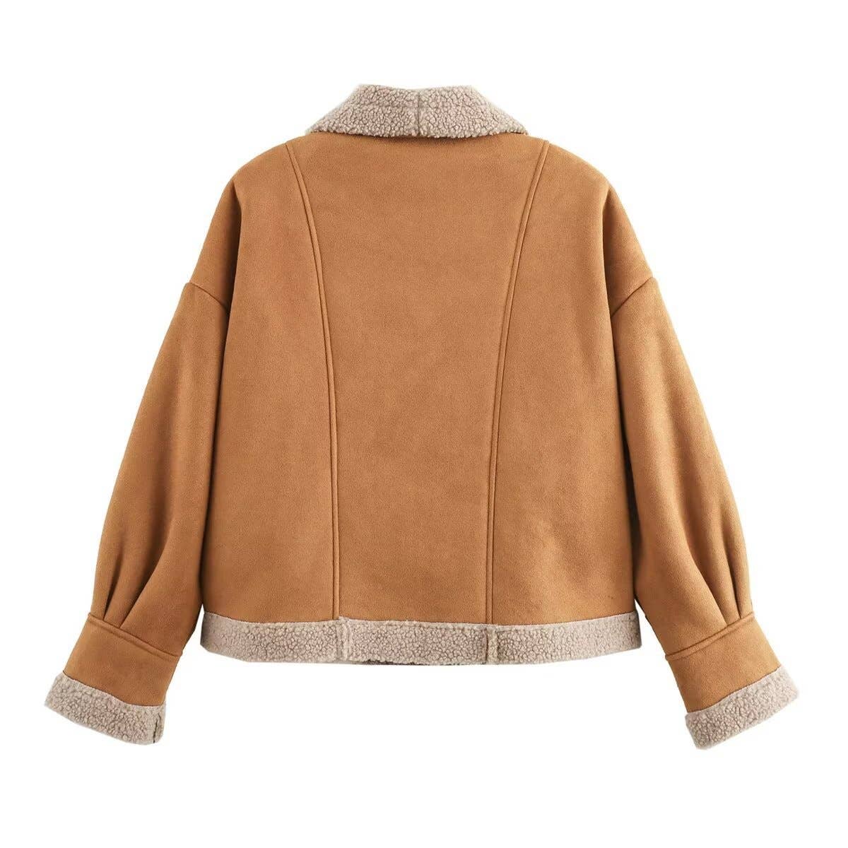 Retro Lapel Baggy Woolen Jacket