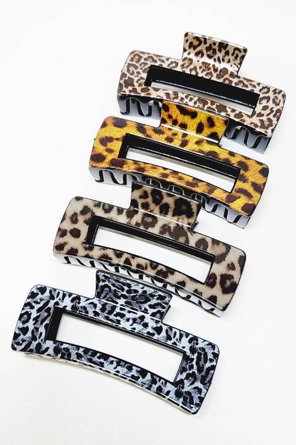 Animal Pattern Hair Claw Clip