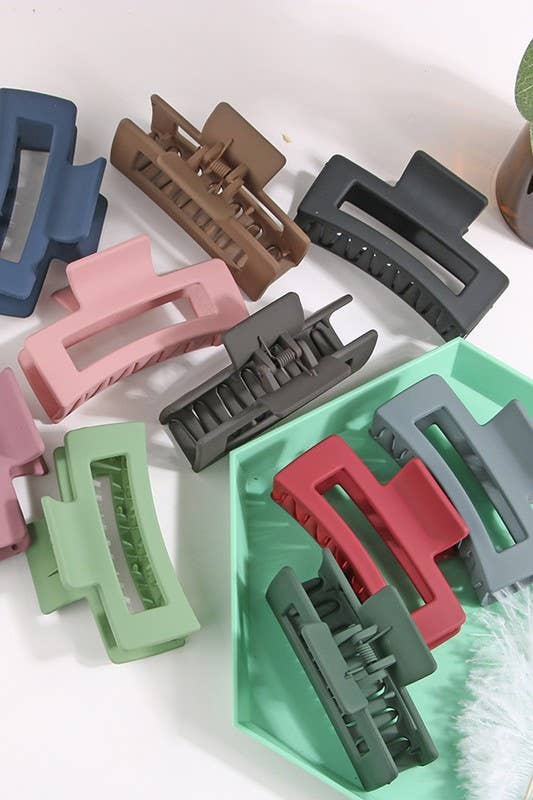 3.35" Rectangle Hair Claw Clip
