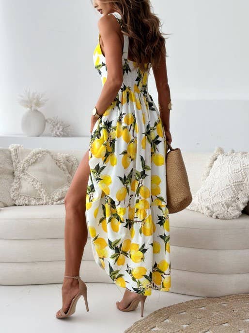 Lemon Print Dress