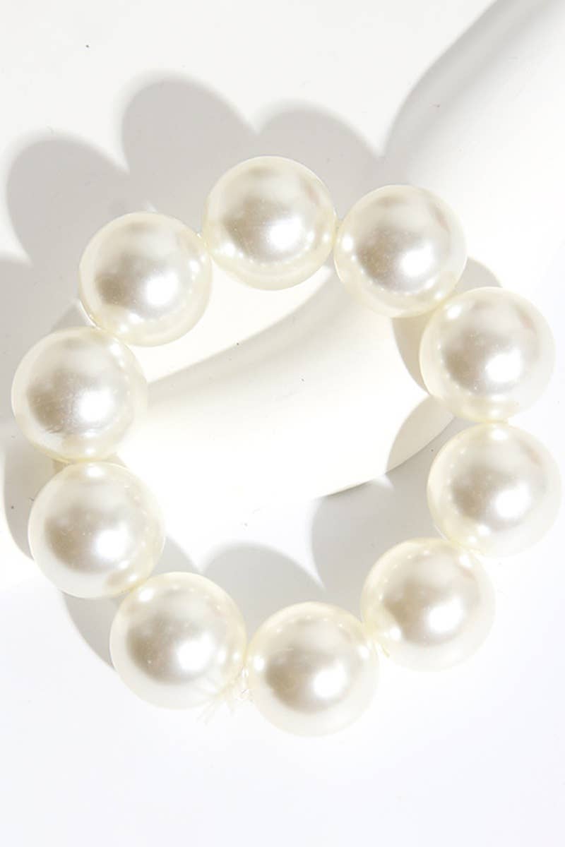 ELASTIC HAIR SCRUNCHIE PEARL HAIR BAND