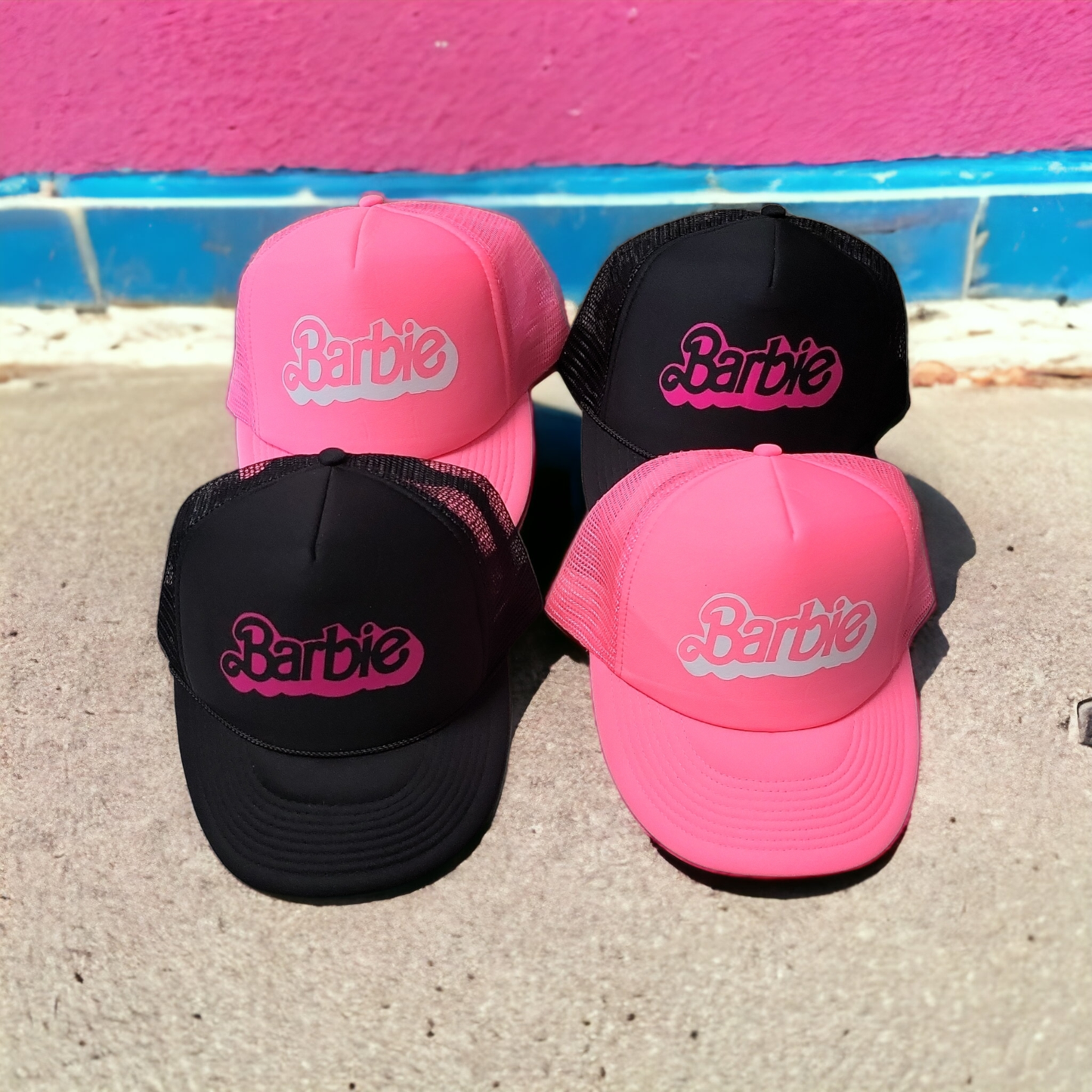 Barbie doll logo hat Trucker cap coastal