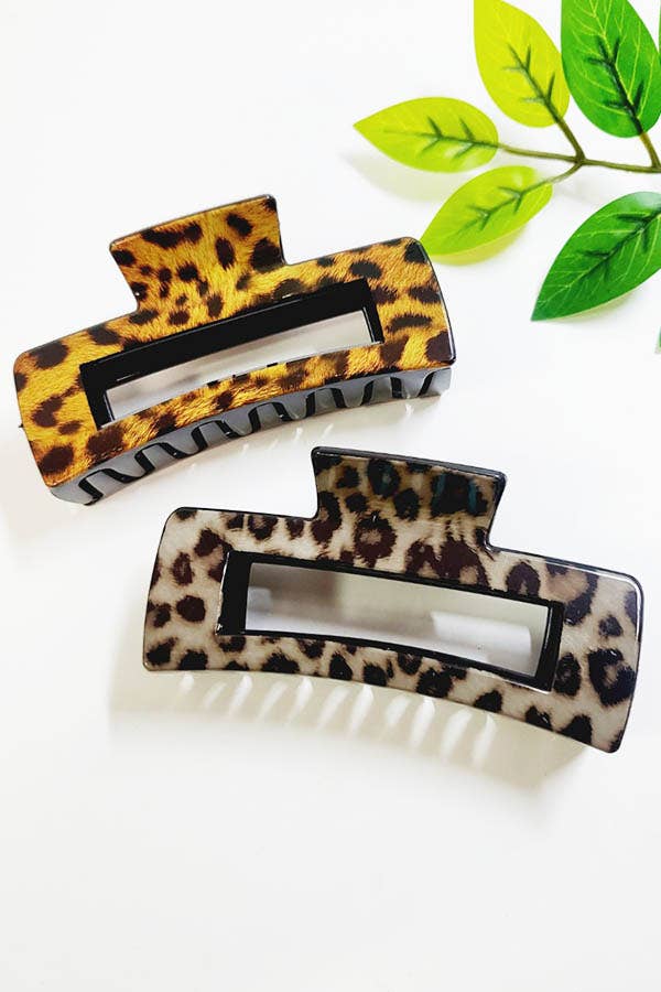 Animal Pattern Hair Claw Clip