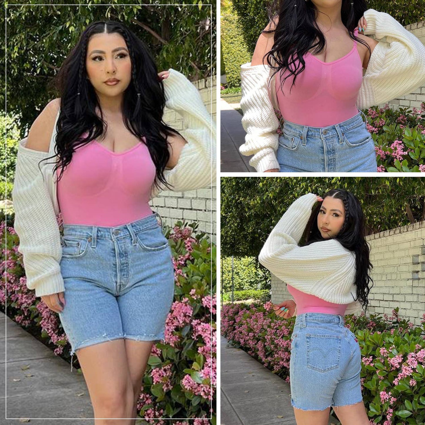 Tummy Control Shapewear Seamless Thong Bodysuit